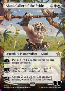 x1 Ajani, Caller of the Pride - Borderless - Foundations - NM - MTG - Bild 1 von 1