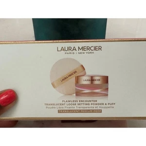 Laura Mercier NIB Flawless Encounter Translucent Loose Setting Powder & Puff - Picture 1 of 5