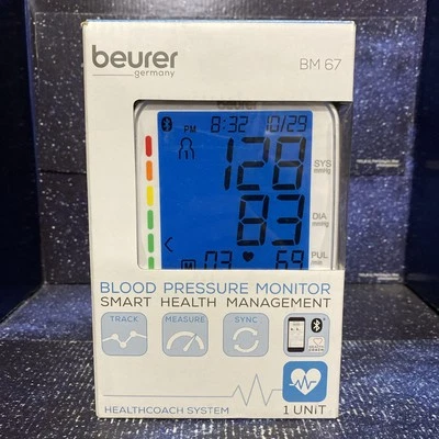 Beurer BM67 монитор артериального давления на плечо умное управление здоровьем Bluetooth - Изображение 1 из 4