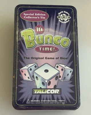 It's Bunco Time - The Original Game of Dice Collector's Tin 2004 - NEW SEALED - Изображение 1 из 2