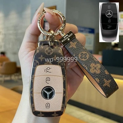 Funda de cuero con mando a distancia para Mercedes Benz A B S E GLA 2023 2024 2025 Foto 1 de 4