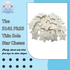 5141 Pk25 Thin Sola Star Chews - Picture 1 of 7