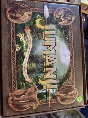 😎😎😎2017 JUMANJI Board Game by Cardinal in Wooden Box EUC As Pictures😎😎😎 - Image 1 of 3