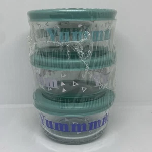 Pyrex Glas Aufbewahrung Schüsseln & Deckel Set Yummmm 1 Tasse/236 ml/3,5 Zoll x 1,7 Zoll NEU - Bild 1 von 7