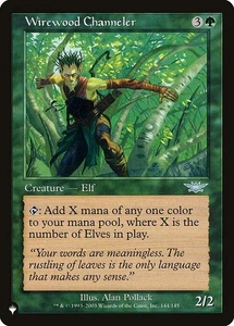 [MTG] Wirewood Channeler (LGN-144) (PLST) NM - Picture 1 of 1