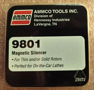 2 ea Ammco 9801 correa de banda silenciadora magnética de rotor sólido sin ventilación - Imagen 1 de 4
