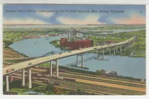 Nueva Jersey Postal Passaic River Bridge - Pulaski Skyway - Autopista de peaje de colección Tichnor A23 - Imagen 1 de 2