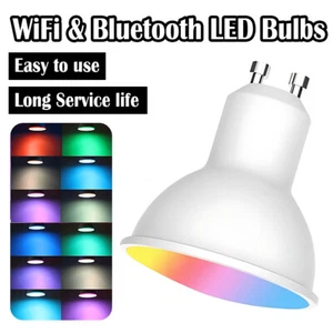 Dimmable GU10 LED Bulb 5W 220V Light App Control White Lighting For Bedroom - Picture 1 of 9