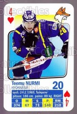 2011-12 Finnish SM LIIGA Playing Card #4 Teemu Nurmi