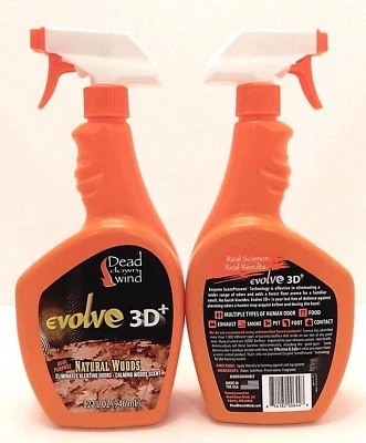 2 DEAD DOWN WIND DUAL PURPOSE BROAD EVOLVE 3D+ ODOR CONTROL SPRAY 32oz  NEW - Image 1 of 4