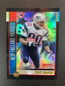 Rifrattore Troy Brown 2002 Bowman Chrome #37 /500 New England Patriots - Foto 1 di 2