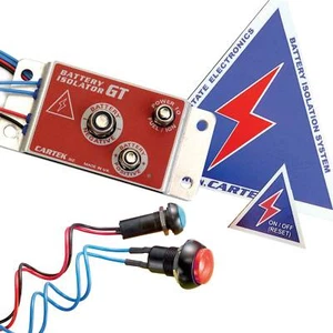 Cartek GT Solid State Battery Isolator Kit with Red External Kill Button - Picture 1 of 1