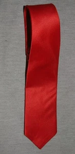 CORBATA ROJA 45" LARGA CALIDAD NIÑOS NIÑOS NUEVA HECHA EN U.K. - Imagen 1 de 1