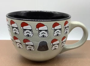 Star Wars Christmas Mug/Cup, Storm Trooper/Santa Darth Vader, Soup 24oz., 3.5” - Picture 1 of 6