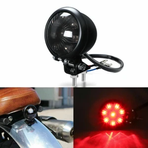 Motorcycle LED Rear Tail Light & Brake Stop Lamp For Honda Chopper Bobber Cafer - Picture 1 of 11