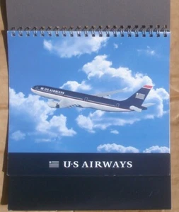 US Airways Vtg 2000 Spiral Bound Advertising Calendar - Picture 1 of 4