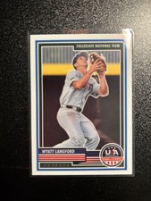 2023 Panini Stars & Stripes Wyatt Langford 85 USA Collegiate National Team