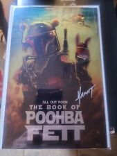 Do You Pooh The Book of Boba Fett METAL Variant Cover AP 4  Signed by Marat COA
