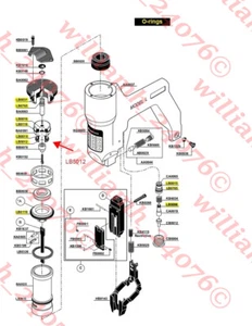 Senco Model L LS Pin Nailer Complete O-ring Kit + LB5012 Firing Valve Seal - Picture 1 of 1