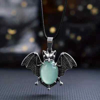 Hermoso Colgante Aventurina BAT BELLY. & Collar 17" ¡ENVÍO GRATUITO EN ESTADOS UNIDOS! Foto 1 de 2