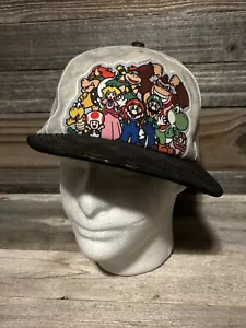 2017 Nintendo Super Mario Bioworld Video Game Snap Back Baseball Hat Cap - Picture 1 of 13