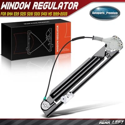 Rear Left Window Regulator without Motor for BMW E39 525i 530i 2001-2003 528i M5 - Image 1 of 4