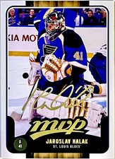 2011-12 Upper Deck Victory MVP Jaroslav Halak GOLD SCRIPT #74 St. Louis Blues NM