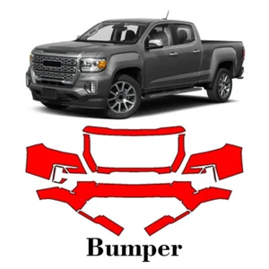 Front bumper PreCut PPF Paint Protection Film For GMC Canyon 2021-2022 - Picture 1 of 6