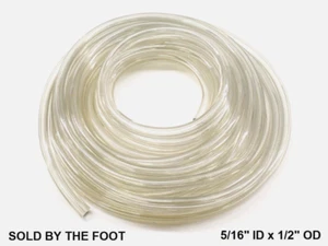 NEW 5/16" ID Clear Fuel Line Carburetor Gas Drain Vent Hose Motorcycle - Picture 1 of 1