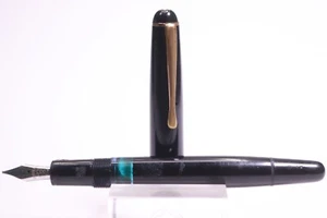 Montblanc III Serie 3-42 Kolbenfüller Füller schwarz Stahl Feder - gut - - Bild 1 von 12