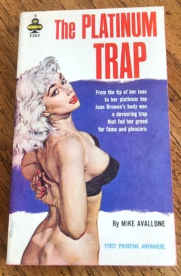 The Platinum Trap by Mike Avallone Midwood Sleaze # F202 - 1962 FN - Paul Rader - Image 1 of 4