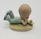 Vintage Lefton Japan Bisque Porcelain Figurine Boy Chick **
