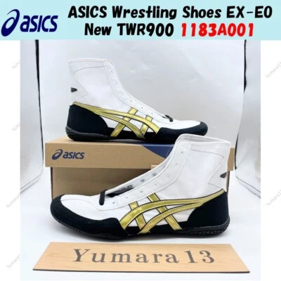 Chaussures de lutte ASICS EX-EO neuves TWR900 1083A001 or blanc noir homme pe... - Photo 1/4