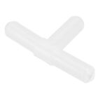 Plastic 3-way T-shape Aquarium Air Valves 100 Pcs Clear White V5I24709