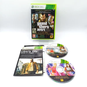 GTA 4 & Episodes From Liberty City Xbox360 Grand Theft Auto IV Microsoft Pal Ita - Imagen 1 de 10