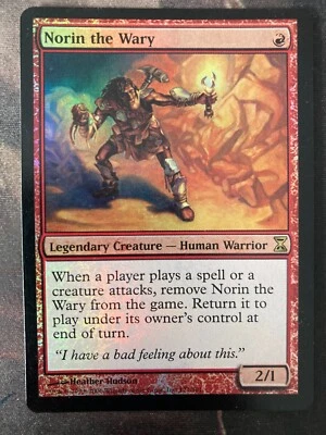 *** FOIL TIME SPIRAL Norin the Wary *** EX-NM Clean! - DUTY FREE - Magic MTG - Image 1 of 4