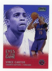 1999-00 Topps Stadium Club Chrome Vince Carter Eyes Of The Game Toronto Raptors - Bild 1 von 2