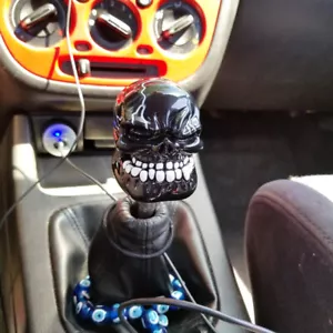 Black Skull 5/6 Speed Rally Sport MT Manual Gear Shifter Shift Knob For Subaru - Picture 1 of 12