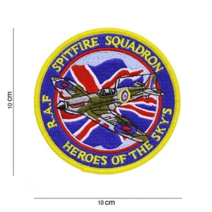 Aufnäher der RAF Spitfire Heros of the Sky ca 10 cm - Picture 1 of 1