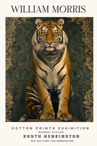 William Morris Vintage Tiger Cotton Prints Exhibition Wall Art Poster Print - Picture 1 of 6