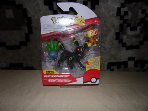 Pokemon Battle Action Figure Set 2022 Oddish, Umbreon, & Chimchar Cover