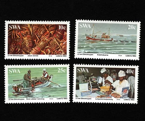 OPC 1983 South West Africa Lobsters Set Sc#516-519 MNH 34077 - Picture 1 of 1