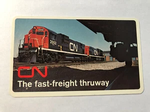 Calendario billetera de bolsillo vintage Canadian National Railways 1970 - Imagen 1 de 2