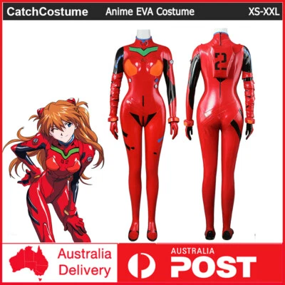 CATCHCOSTUME Anime EVA Neon Genesis Evangelion Asuka Langley Soryu Jumpsuit Cosplay Costume