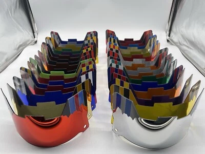 Espejo cromado personalizado tamaño completo visera casco (solo pantalla, CERO visibilidad) Foto 1 de 4