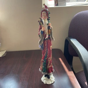 1995 Lenox Figurina Matita "Babbo Natale Vecchio Mondo" 13,5 Pollici R - Foto 1 di 16