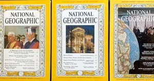 NATIONAL GEOGRAPHIC MAGAZINE 1960’S SET OF 3 - Imagen 1 de 4