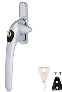 Cockspur Maniglia Finestra Bloccaggio Finestra Blocco Cattura per Finestre UPVC | 12mm Satinato C - Foto 1 di 2