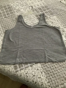 Old Navy Heather Gray Tank Sleep Pajama Top Loose Flare Women’s Size XL - Picture 1 of 3
