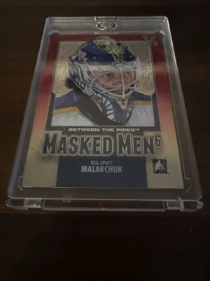 BETWEEN THE PIPES MASKED MEN 6 MASK #MM-37 CLINT MALARCHUK /1/5/SABRES - Image 1 of 3